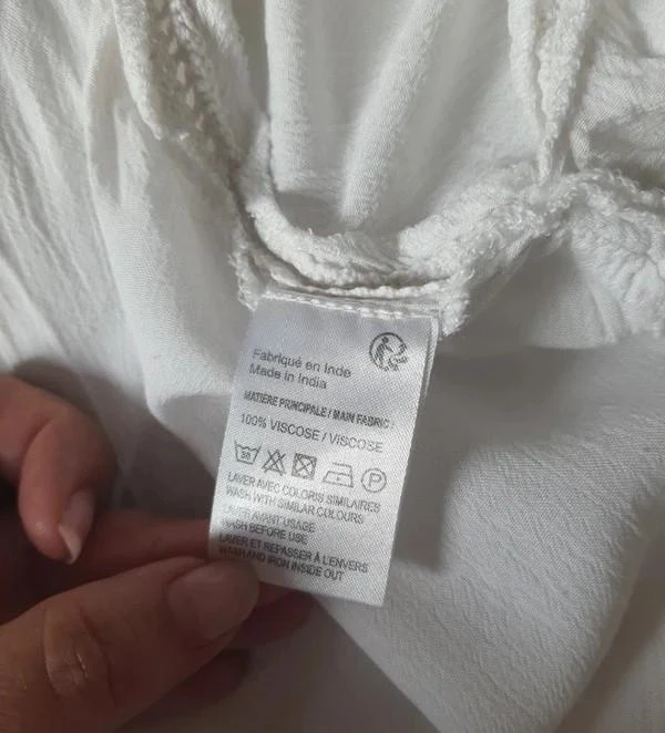 Blusa fluida blanca con lazos mujer 40 - L – photo 13